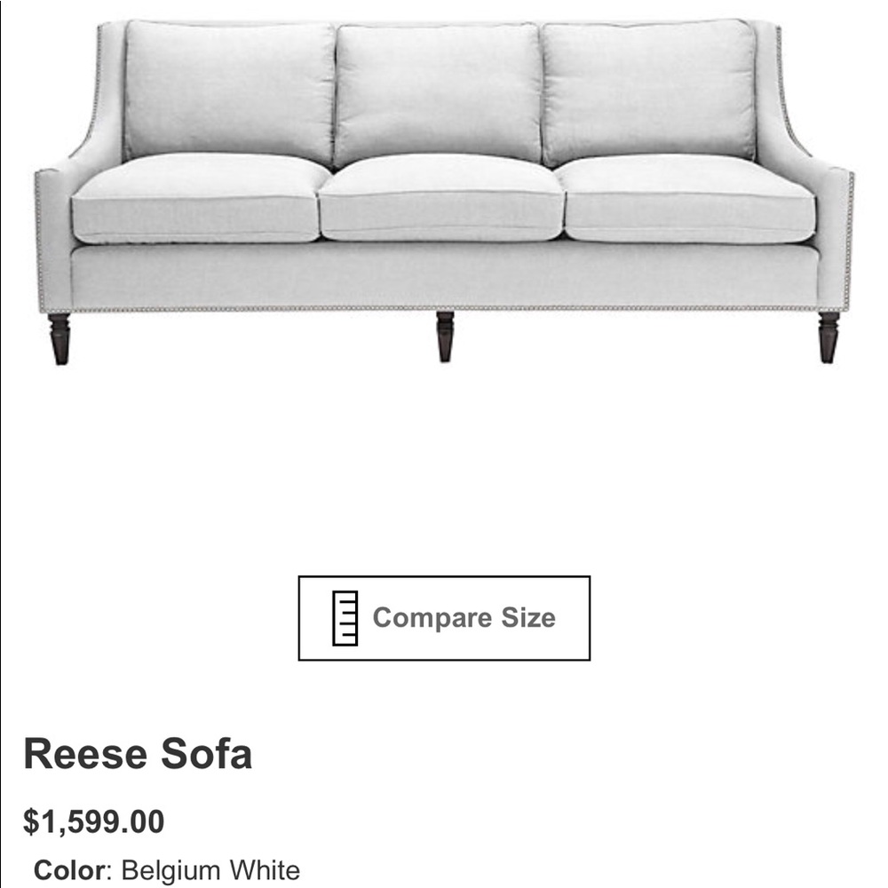 Zgallerie custom made Reese couch and chair
